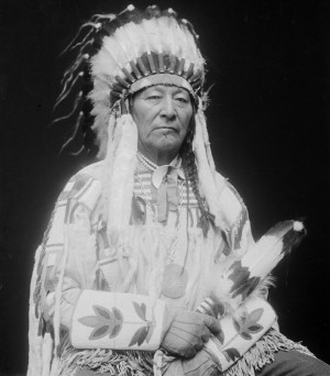 Plenty-Coups, famous Crow Chief. Photo- Native Quotes.