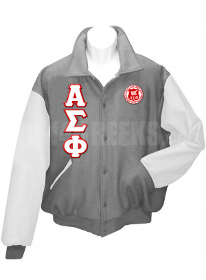 Alpha Sigma Alpha Crest White
