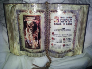 Homemade Madame Leota's Incantation Spellbook