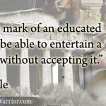 Aristotle Quote: Mark of an Educated Mind