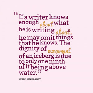 Ernest Hemingway Quotes About Writing