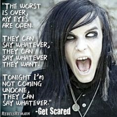Get Scared At My Worst Lyrics More