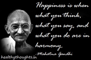 Happiness Mahatma Gandhi Quotes Wallpaper