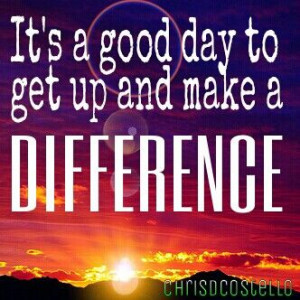 Make a difference
