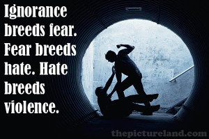 Social Message Quotes Pictures About Ignorance Cause Violence With ...