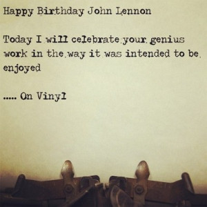 Happy Birthday John Lennon!