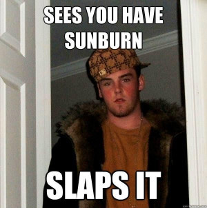 Related Pictures sunburn fail hapless sunbathers swap sunblock for sun ...