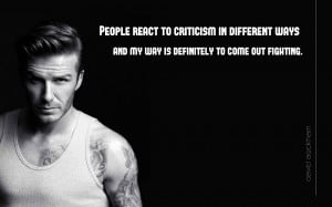 David Beckham Inspirational Quotes. He is an international sensation ...