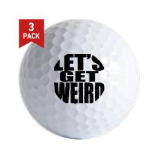 Lets Get Weird Workaholics Golf Balls for