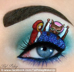 This piece painted onto the top of an eyelid is called The Artist's ...