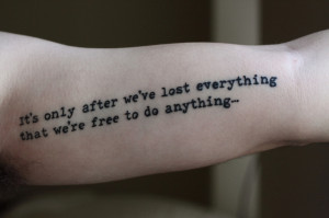 ... Palahniuk, Fight Club(via fuckyeahtattoos)Cause I love the quote and I