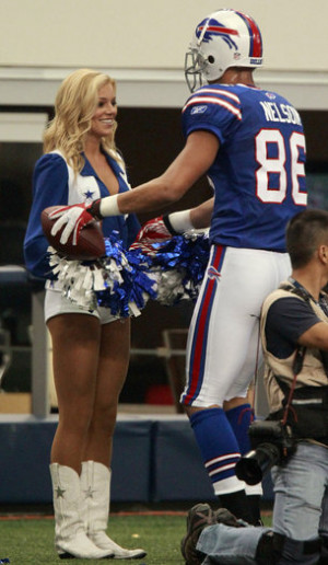 In Case You Missed It Bills Player Gives Ball to Dallas Cheerleader