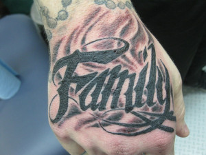 Family' hand tattoo by haink