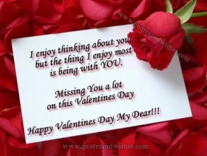 Distance Happy Valentines Day quotes 2013. Missing you Valentines day ...