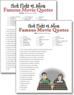 Chick Flicks vs. Action: Famous Movie Quotes details