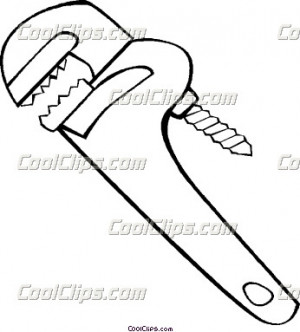 wrench clip art. pipe wrench Vector Clip art