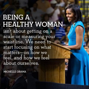 Healthy Woman. Michelle Obama is boss.