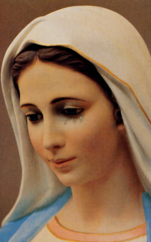 postcard of Our Lady of Tihaljina from Medjugorje, Bosnia ...