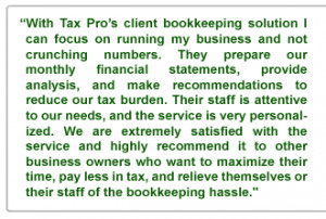 , provide analysis, and make recommendations to reduce our tax burden ...