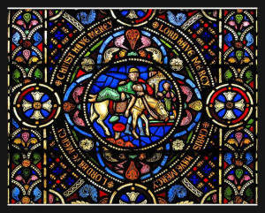 Shows the good Samaritan helping a helpless man that 2 others had ...