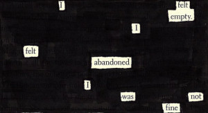 blackout, blackout poem, blackout poetry, paper towns