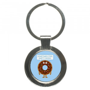 Funny Donut Hungry Quotes Keychain