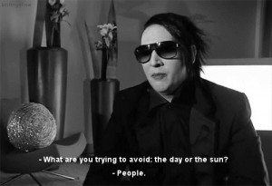 gif quote Marilyn Manson mm Manson iloveyou