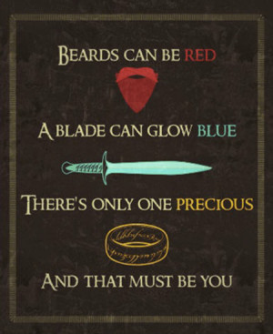 Geeky Lord of the Rings Valentine