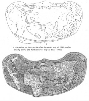 The African Continent on the Waldseemüller map of 1507