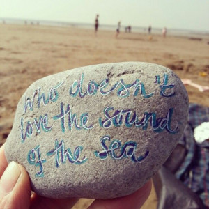 Beach pebble quotes. I love these.