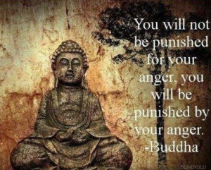 buddha quotes on anger you will not be punished for your anger you ...