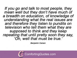 Quotes And Sayings By Benjamin Carson