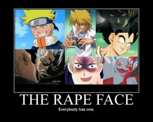 Anime Rape Faces 2 by JefffWith3Fs
