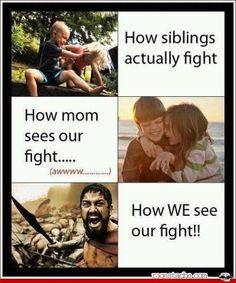 ... and Easy Sibling Rivalry Tips photo Funny #Parenting #Quotes More