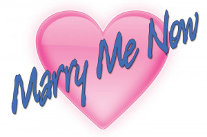 Marry Me Now Heart Graphic For Facebook Share