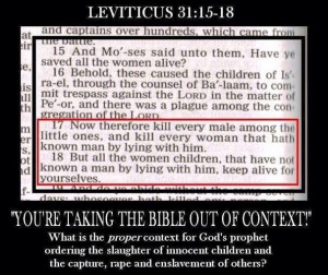So, the Bible is the literal word of God...except when it's not??