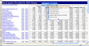 ... Quotes, Market Indexes, Mutual Funds directly to your Microsoft Excel