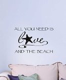... ocean inspired cute Wall Vinyl Art Quote inspirational Saying Sticker