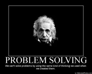 There are several things that could lead to problem solving ...