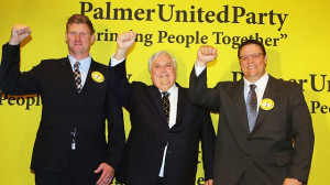 ... , Clive Palmer and Glenn Lazarus. Source: Glenn Barnes / News Limited