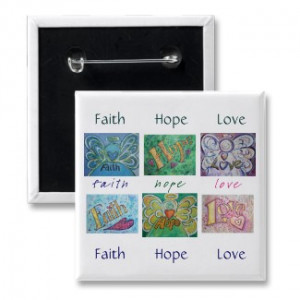 Faith, Hope, and Love Angel Word Collage