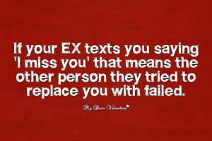 Sad Love Picture Quotes - If your ex texts