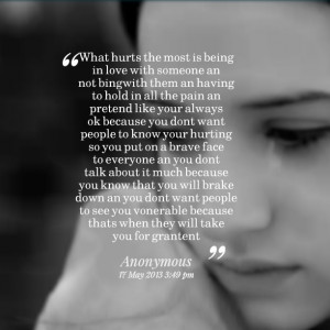 Quotes About Being Hurt By Someone You Love
