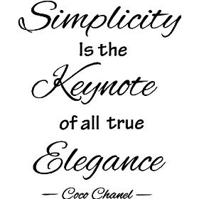 simplicity... from the wise COCO CHANEL #12daysofelizabethmckay # ...