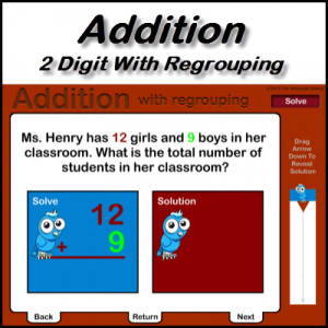 add two digit numbers with regrouping