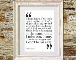 Forest Gump Movie Quote. Typography Print. 8x10 on A4 Archival Matte ...