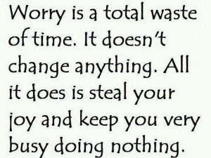 Motivational Quote on worry