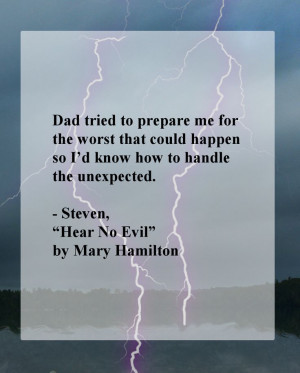 to handle the unexpected steven hear no evil by mary hamilton # quotes ...