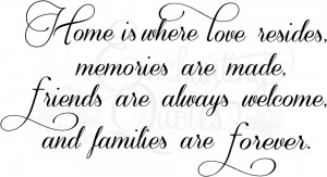 Family Wall Decals - Home Is Where Love Resides