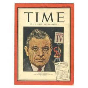Time Magazine PONY Edition Sidney Hillman 1944